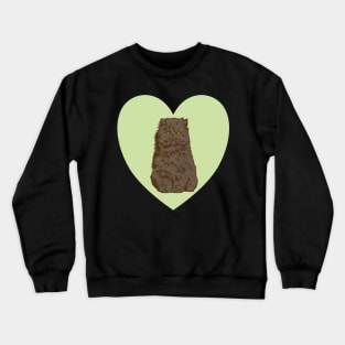 British Shorthair Cat Heart Crewneck Sweatshirt